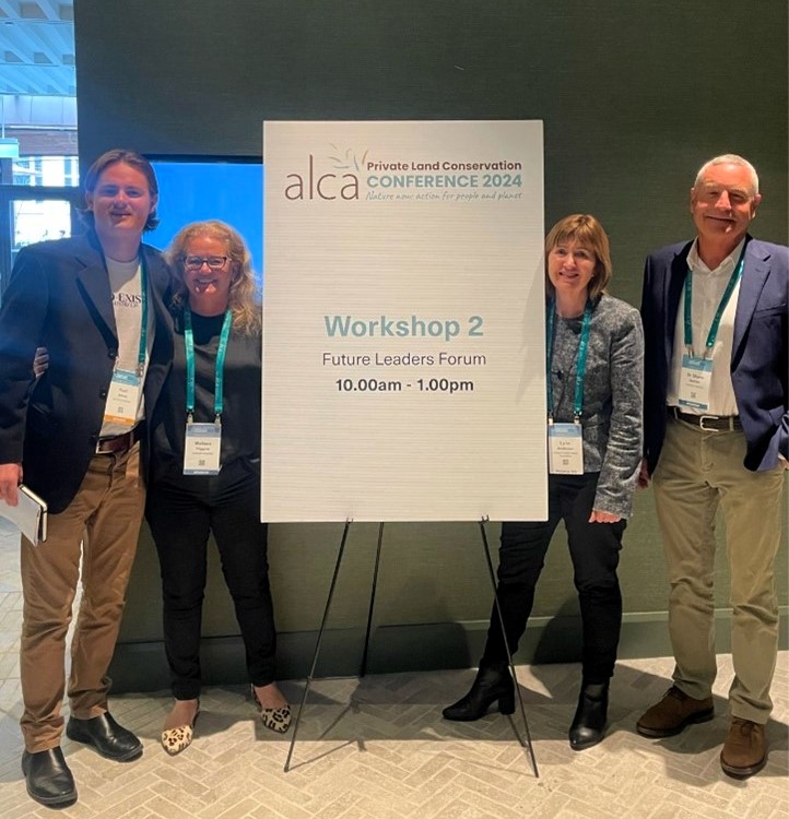 Dr Shane Norrish and Melissa Higgins from Landcare Australia, with Kurt Jones from Co-Exist Australia and Lynn Anderson from VFFF