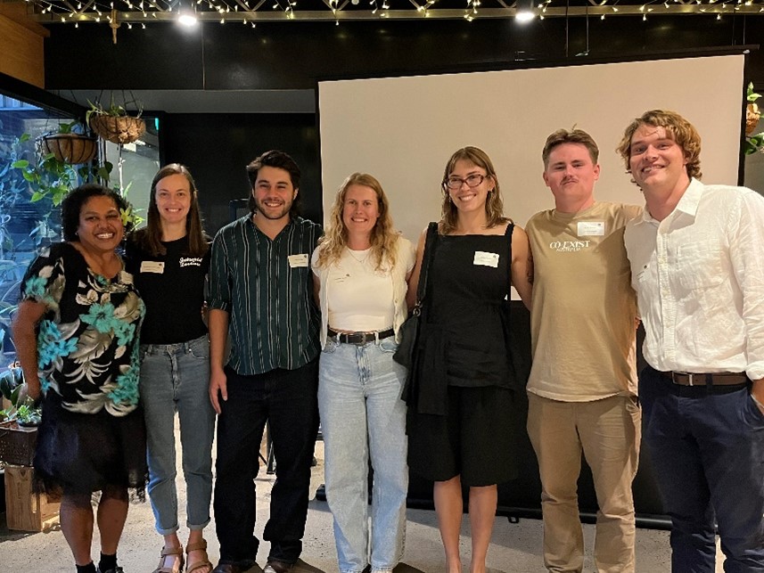 Group of young people standing together
