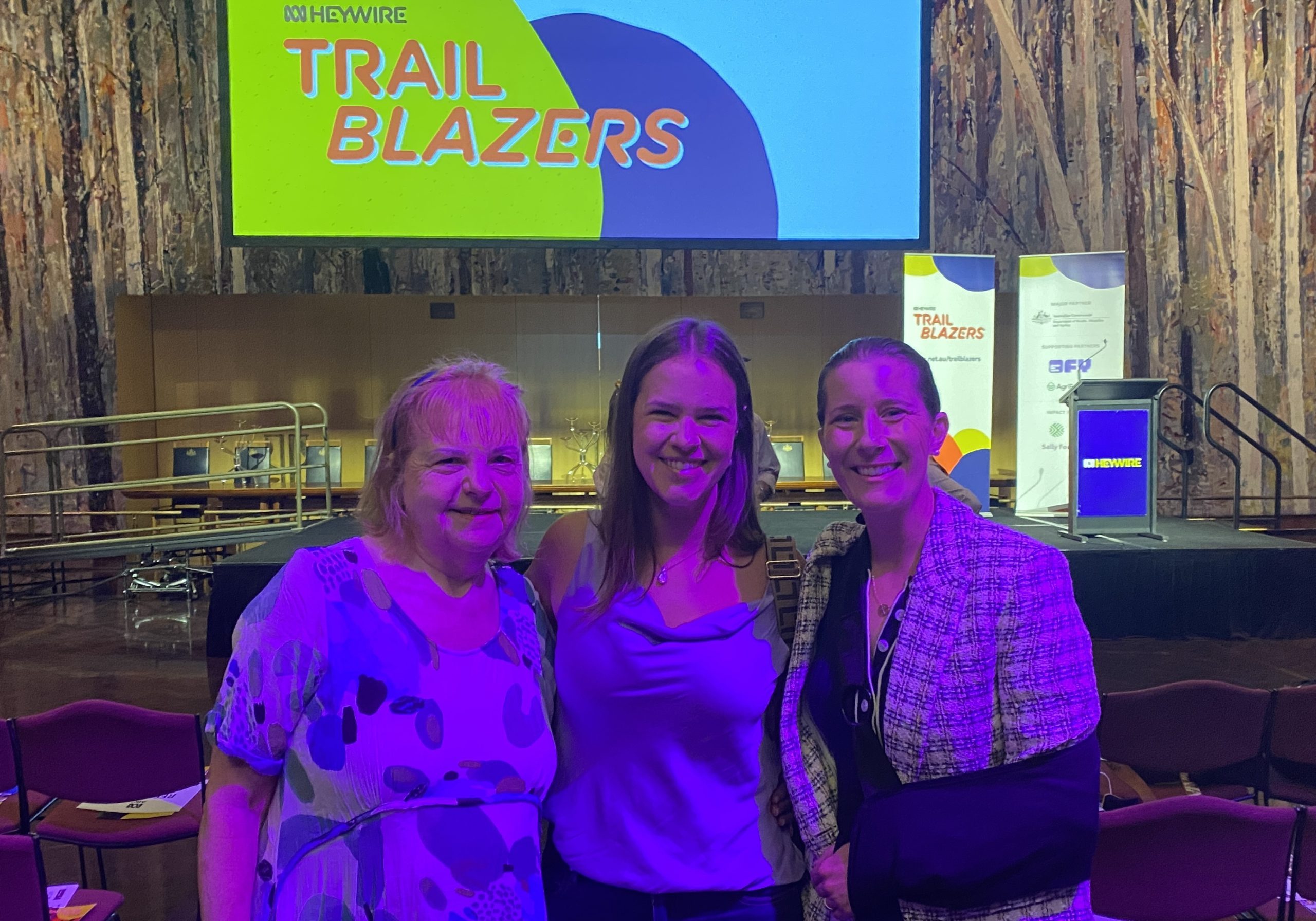 Getting ready for the Trail Blazers at Heywire