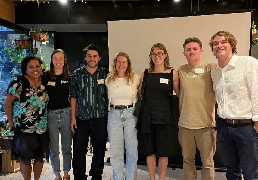 Group of young people standing together